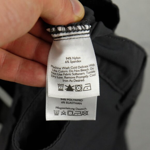 Eddie Bauer Travex Pants Mens 36X32 Gray Hiking Outdoor Lightweight Nylon - Picture 10 of 10